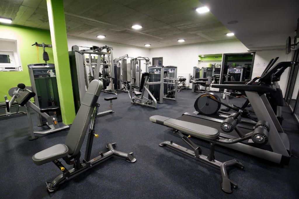 Posilňovňa alebo fitness centrum v ubytovaní Hotel Château Gbeľany
