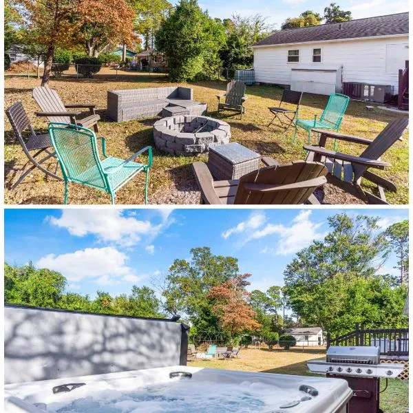 Chill Retreat, hot tub, large private yard, hotel in Wilmington